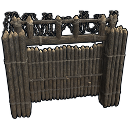 Внешние деревянные ворота